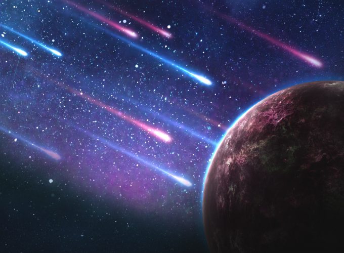 Wallpaper meteorites, stars, planet, 4k, Space 7788614298